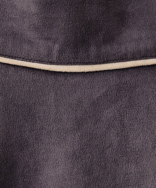natural couture（ナチュラルクチュール）の「【WEB限定】ポンチスエードパイピングサーキュラースカート（スカート・レディース・ブラウン/チャコールグレー/アイボリー・FREE）」の19枚目の写真