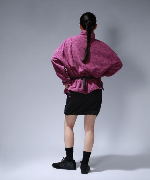 JEANASIS（ジーナシス）の「【Les Fleurs】フリースブルゾン/612167（ブルゾン・レディース・ピンク系その他/グレー・FREE）」の7枚目の写真