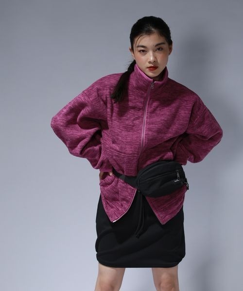 JEANASIS（ジーナシス）の「【Les Fleurs】フリースブルゾン/612167（ブルゾン・レディース・ピンク系その他/グレー・FREE）」の9枚目の写真