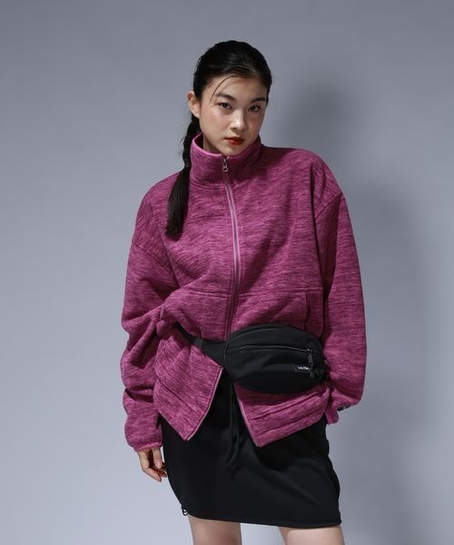 JEANASIS（ジーナシス）の「【Les Fleurs】フリースブルゾン/612167（ブルゾン・レディース・ピンク系その他/グレー・FREE）」の8枚目の写真