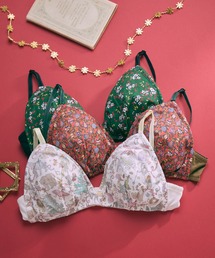 une nana cool(ウンナナクール)のMADE WITH LIBERTY FABRIC 【綿混】三角ノンワイヤーブラ(ブラジャー)