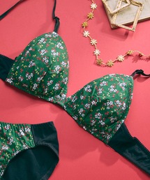 une nana cool（ウンナナクール）の「MADE WITH LIBERTY FABRIC 【綿混】三角ノンワイヤーブラ（ブラジャー）」