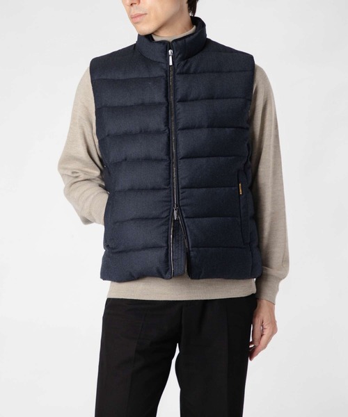 MOORER（ムーレー）の「MOORER OLIVER-L DOWN VEST ムーレー オリバー ダウンベスト（ダウンベスト・メンズ・ブルーグレー・50/48/46/52）」の3枚目の写真