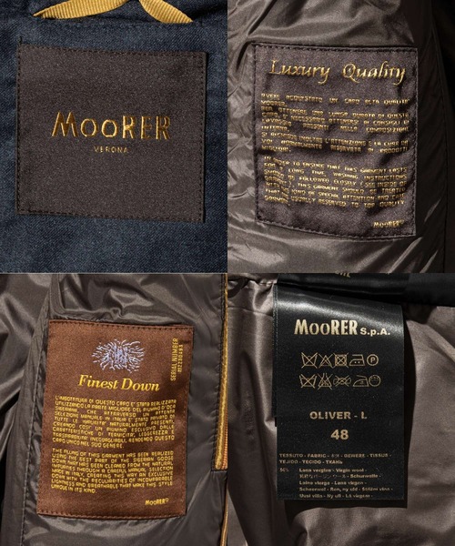 MOORER（ムーレー）の「MOORER OLIVER-L DOWN VEST ムーレー オリバー ダウンベスト（ダウンベスト・メンズ・ブルーグレー・50/48/46/52）」の14枚目の写真