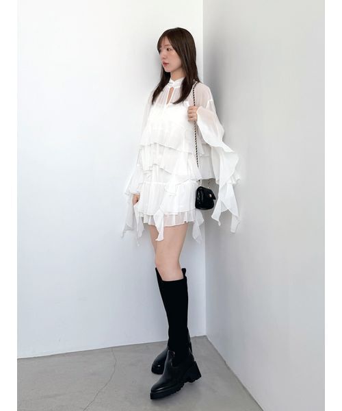 リップルラインミニスカショーパン（その他パンツ）｜SNIDEL