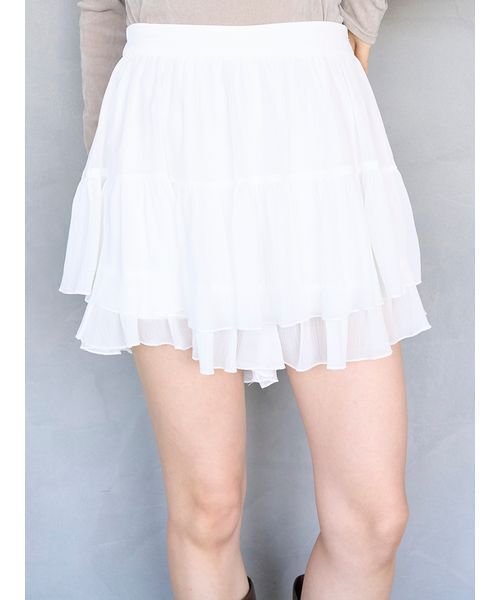 リップルラインミニスカショーパン（その他パンツ）｜SNIDEL