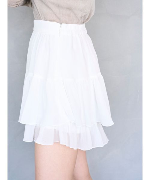 SNIDEL（スナイデル）の「リップルラインミニスカショーパン（その他パンツ・レディース・ローズ/ホワイト・0/1）」の19枚目の写真