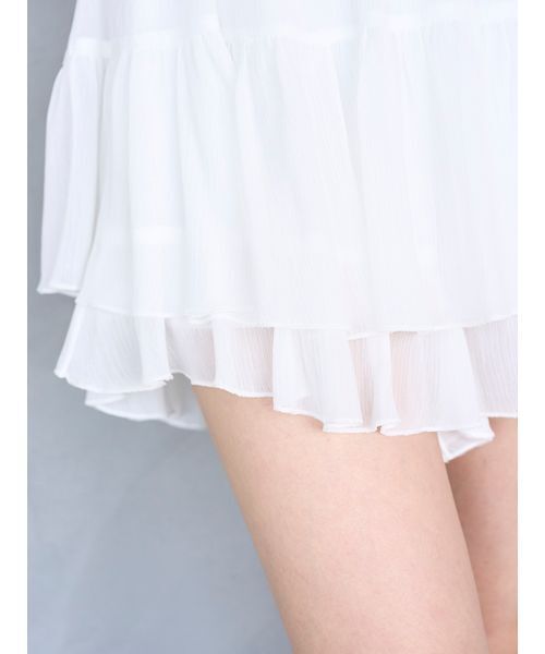 SNIDEL（スナイデル）の「リップルラインミニスカショーパン（その他パンツ・レディース・ローズ/ホワイト・0/1）」の21枚目の写真