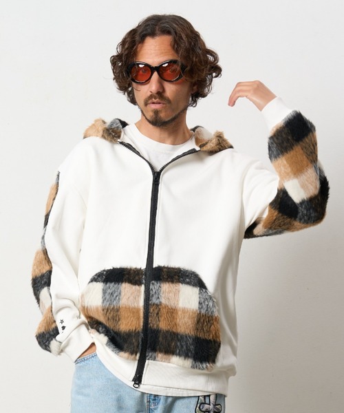 セール】STUD MUFFIN/スタッドマフィン/裏毛パイル&シャギーチェック