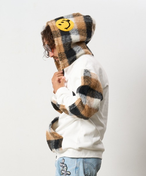 セール】STUD MUFFIN/スタッドマフィン/裏毛パイル&シャギーチェック