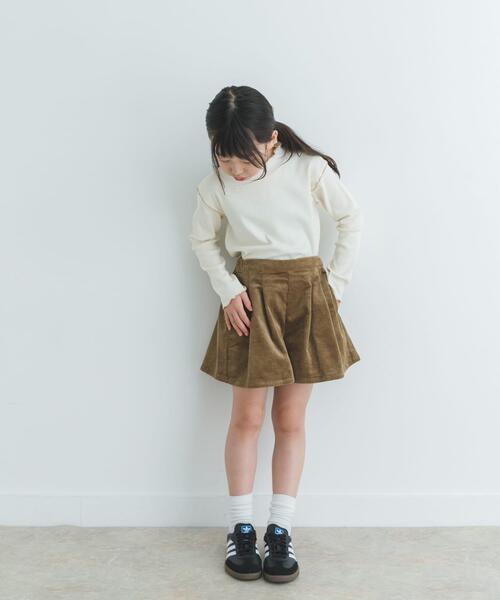 URBAN RESEARCH DOORS(アーバンリサーチドアーズ)の「コーデュロイWタックキュロット(KIDS)(その他パンツ・キッズ・ライトベージュ/モカ・120/105/135)」の12枚目の写真
