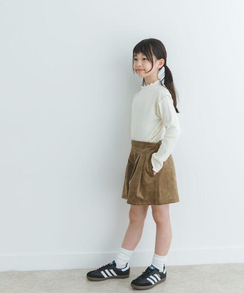 URBAN RESEARCH DOORS(アーバンリサーチドアーズ)の「コーデュロイWタックキュロット(KIDS)(その他パンツ・キッズ・ライトベージュ/モカ・120/105/135)」の13枚目の写真