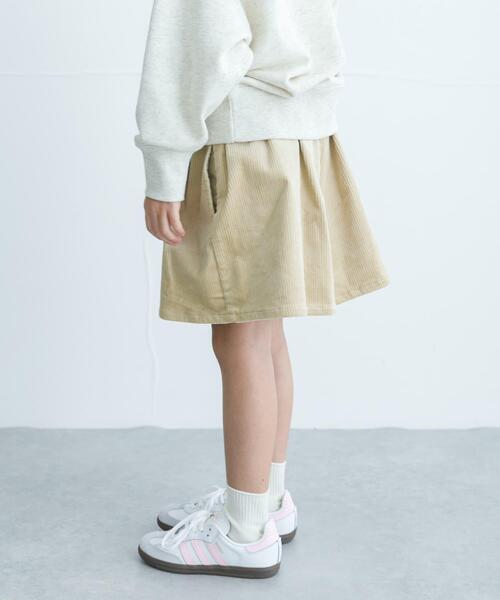 URBAN RESEARCH DOORS(アーバンリサーチドアーズ)の「コーデュロイWタックキュロット(KIDS)(その他パンツ・キッズ・ライトベージュ/モカ・120/105/135)」の8枚目の写真