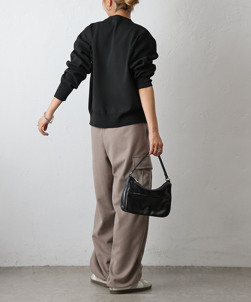 COLONY 2139（コロニートゥーワンスリーナイン）の「ウールライクジャージーカーゴパンツ（カーゴパンツ・レディース・チャコールグレー/アイボリー/ブラウン・SMALL/MEDIUM）」の6枚目の写真