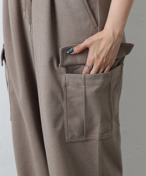 COLONY 2139（コロニートゥーワンスリーナイン）の「ウールライクジャージーカーゴパンツ（カーゴパンツ・レディース・チャコールグレー/アイボリー/ブラウン・SMALL/MEDIUM）」の21枚目の写真
