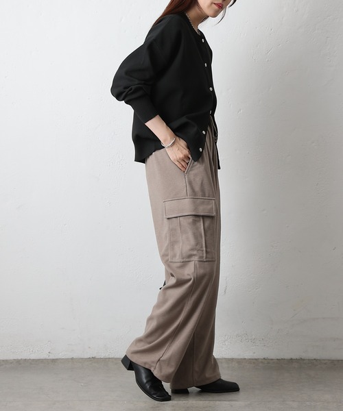 COLONY 2139（コロニートゥーワンスリーナイン）の「ウールライクジャージーカーゴパンツ（カーゴパンツ・レディース・チャコールグレー/アイボリー/ブラウン・SMALL/MEDIUM）」の15枚目の写真