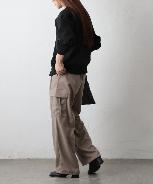 COLONY 2139（コロニートゥーワンスリーナイン）の「ウールライクジャージーカーゴパンツ（カーゴパンツ・レディース・チャコールグレー/アイボリー/ブラウン・SMALL/MEDIUM）」の14枚目の写真