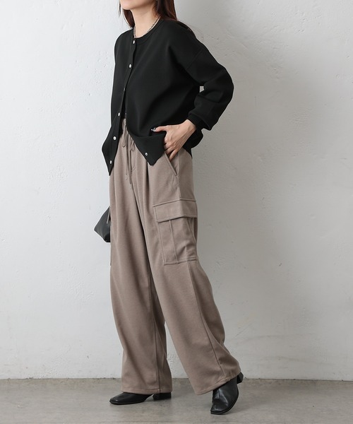 COLONY 2139（コロニートゥーワンスリーナイン）の「ウールライクジャージーカーゴパンツ（カーゴパンツ・レディース・チャコールグレー/アイボリー/ブラウン・SMALL/MEDIUM）」の13枚目の写真