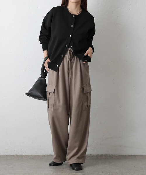 COLONY 2139（コロニートゥーワンスリーナイン）の「ウールライクジャージーカーゴパンツ（カーゴパンツ・レディース・チャコールグレー/アイボリー/ブラウン・SMALL/MEDIUM）」の12枚目の写真