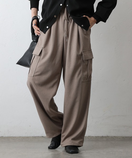 COLONY 2139（コロニートゥーワンスリーナイン）の「ウールライクジャージーカーゴパンツ（カーゴパンツ・レディース・チャコールグレー/アイボリー/ブラウン・SMALL/MEDIUM）」の9枚目の写真