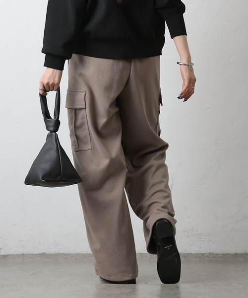 COLONY 2139（コロニートゥーワンスリーナイン）の「ウールライクジャージーカーゴパンツ（カーゴパンツ・レディース・チャコールグレー/アイボリー/ブラウン・SMALL/MEDIUM）」の10枚目の写真