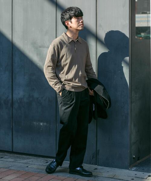 URBAN RESEARCH ROSSO MEN（アーバンリサーチロッソメン）の「『XLサイズあり』『UR TECH』ハイゲージニットポロシャツ（ニット/セーター・メンズ・ブラック/ネイビー/グレー/ベージュ・MEDIUM/X-LARGE/LARGE）」の13枚目の写真