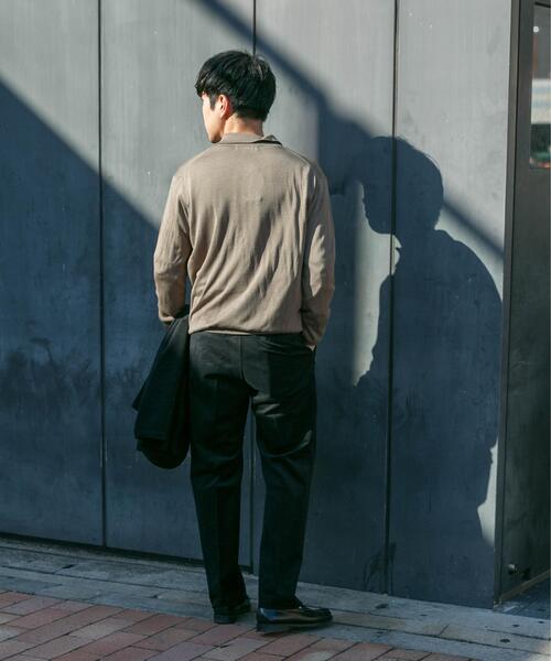 URBAN RESEARCH ROSSO MEN（アーバンリサーチロッソメン）の「『XLサイズあり』『UR TECH』ハイゲージニットポロシャツ（ニット/セーター・メンズ・ブラック/ネイビー/グレー/ベージュ・MEDIUM/X-LARGE/LARGE）」の14枚目の写真