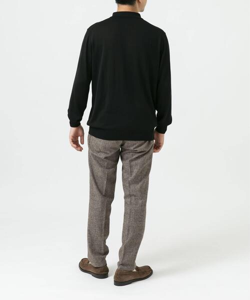 URBAN RESEARCH ROSSO MEN（アーバンリサーチロッソメン）の「『XLサイズあり』『UR TECH』ハイゲージニットポロシャツ（ニット/セーター・メンズ・ブラック/ネイビー/グレー/ベージュ・MEDIUM/X-LARGE/LARGE）」の5枚目の写真