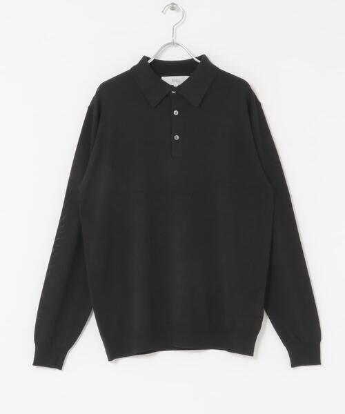 URBAN RESEARCH ROSSO MEN（アーバンリサーチロッソメン）の「『XLサイズあり』『UR TECH』ハイゲージニットポロシャツ（ニット/セーター・メンズ・ブラック/ネイビー/グレー/ベージュ・MEDIUM/X-LARGE/LARGE）」の6枚目の写真