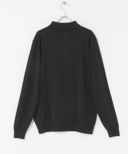 URBAN RESEARCH ROSSO MEN（アーバンリサーチロッソメン）の「『XLサイズあり』『UR TECH』ハイゲージニットポロシャツ（ニット/セーター・メンズ・ブラック/ネイビー/グレー/ベージュ・MEDIUM/X-LARGE/LARGE）」の7枚目の写真