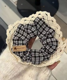 TONE SELECT GOODS | 【urge select】チェック柄 パイピングレースデザイン シュシュ(シュシュ)