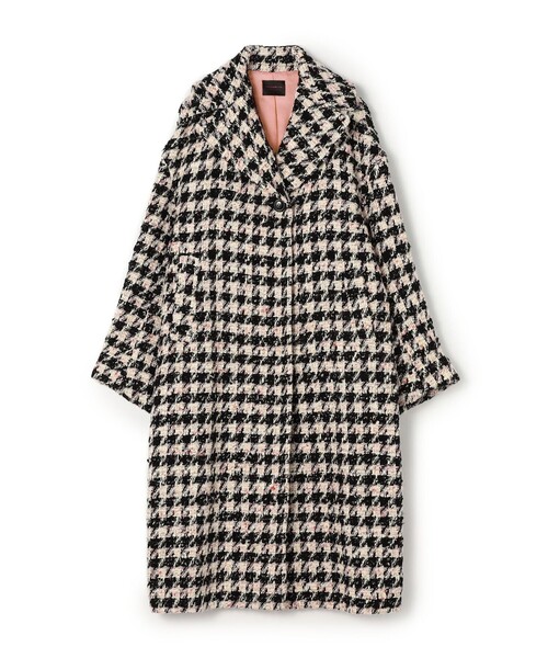 エクラハウンドトゥース グレースコート（チェスターコート