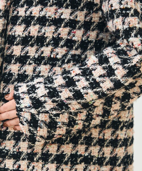 エクラハウンドトゥース グレースコート（チェスターコート