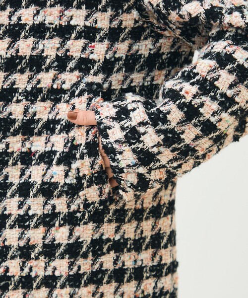 エクラハウンドトゥース グレースコート（チェスターコート