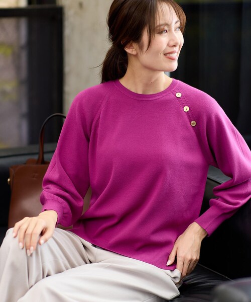 セール】【ゆったり着られる◎】ラグランスリーブニット（ニット