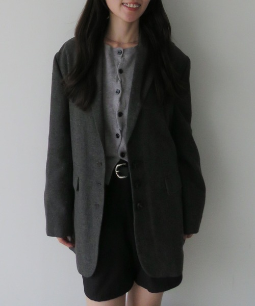 archives（アルシーヴ）の「ヘリンボーンＢＩＧテーラードジャケット（テーラードジャケット・レディース・ブラウン/ブラック・MEDIUM）」の2枚目の写真