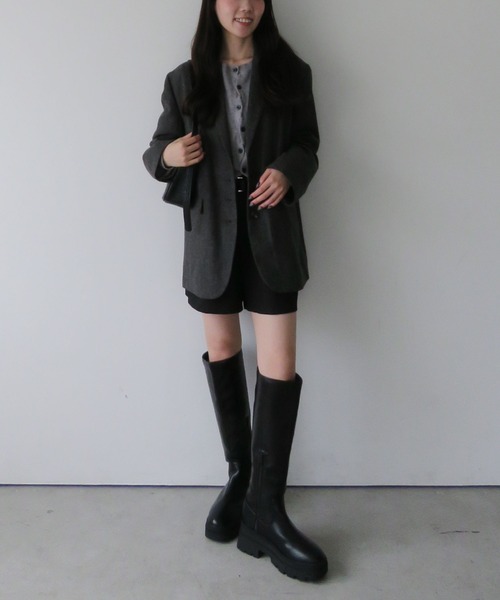 archives（アルシーヴ）の「ヘリンボーンＢＩＧテーラードジャケット（テーラードジャケット・レディース・ブラウン/ブラック・MEDIUM）」の17枚目の写真