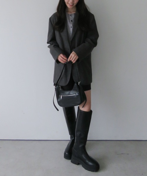 archives（アルシーヴ）の「ヘリンボーンＢＩＧテーラードジャケット（テーラードジャケット・レディース・ブラウン/ブラック・MEDIUM）」の19枚目の写真