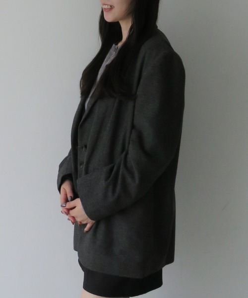 archives（アルシーヴ）の「ヘリンボーンＢＩＧテーラードジャケット（テーラードジャケット・レディース・ブラウン/ブラック・MEDIUM）」の14枚目の写真