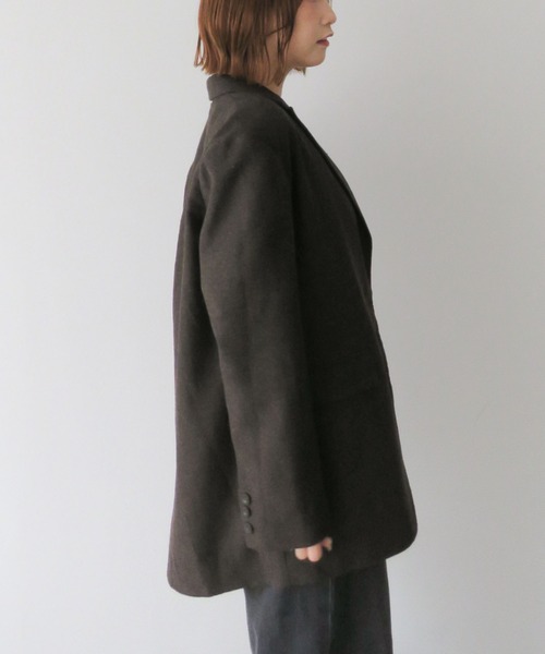 archives（アルシーヴ）の「ヘリンボーンＢＩＧテーラードジャケット（テーラードジャケット・レディース・ブラウン/ブラック・MEDIUM）」の6枚目の写真