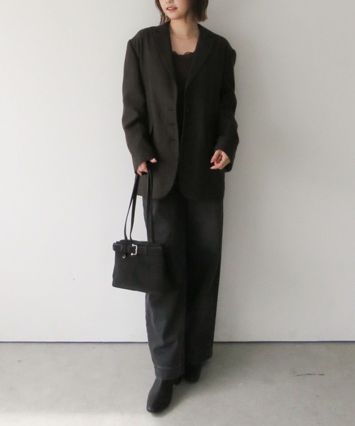 archives（アルシーヴ）の「ヘリンボーンＢＩＧテーラードジャケット（テーラードジャケット・レディース・ブラウン/ブラック・MEDIUM）」の9枚目の写真