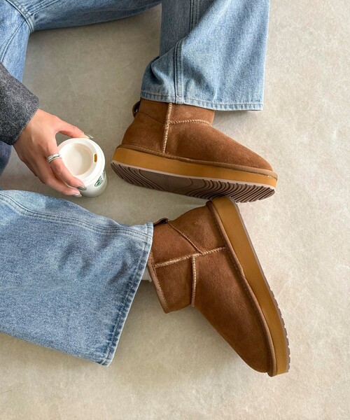 【EMU Australia】マイクロウールプラットフォームムートンブーツ EMU Australia】マイクロウールプラットフォームムートンブーツ