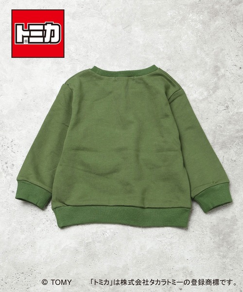 DILASH（ディラッシュ）の「【トミカ / 綿100%】にんきのはたらくくるまトレーナー（スウェット・キッズ・ネイビー/カーキ・80/90/100/110/120/130）」の3枚目の写真