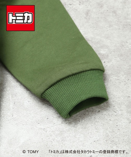 DILASH（ディラッシュ）の「【トミカ / 綿100%】にんきのはたらくくるまトレーナー（スウェット・キッズ・ネイビー/カーキ・80/90/100/110/120/130）」の7枚目の写真
