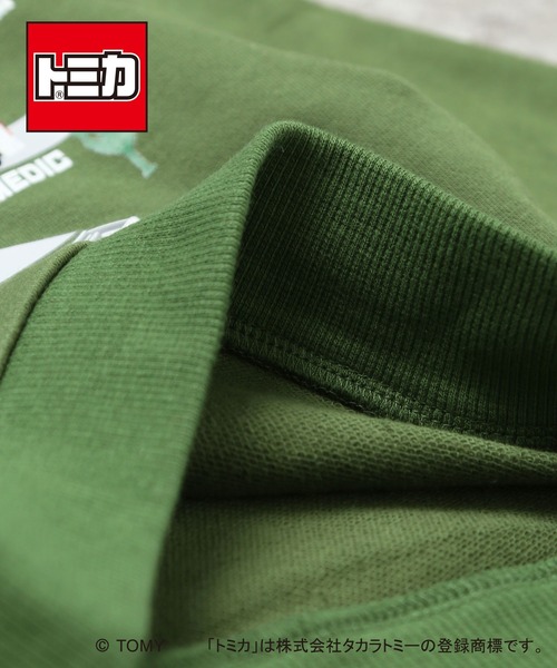 DILASH（ディラッシュ）の「【トミカ / 綿100%】にんきのはたらくくるまトレーナー（スウェット・キッズ・ネイビー/カーキ・80/90/100/110/120/130）」の8枚目の写真