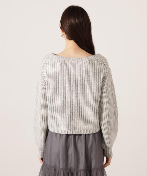 PROPORTION BODY DRESSING(プロポーションボディドレッシング)の「ビジュー付畔ニット / 1215270126(ニット/セーター・レディース・グレー系その他/ホワイト系その他/ブルー・FREE)」の10枚目の写真