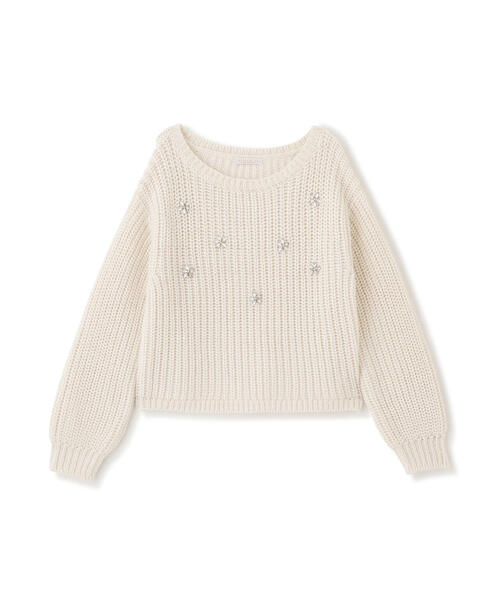 PROPORTION BODY DRESSING(プロポーションボディドレッシング)の「ビジュー付畔ニット / 1215270126(ニット/セーター・レディース・グレー系その他/ホワイト系その他/ブルー・FREE)」の14枚目の写真