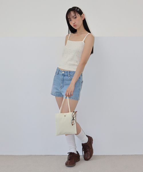 RONRON(ロンロン)の「EYELET BUTTON KNIT CARDIGAN CREAM(カーディガン/ボレロ・レディース・その他・FREE)」の2枚目の写真