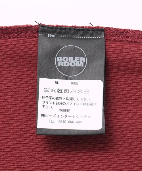 styles(スタイルス)の「BOILER ROOM CORE BOILER ROOM TEE SS25SS04(Tシャツ/カットソー・メンズ・レッド・S)」の10枚目の写真