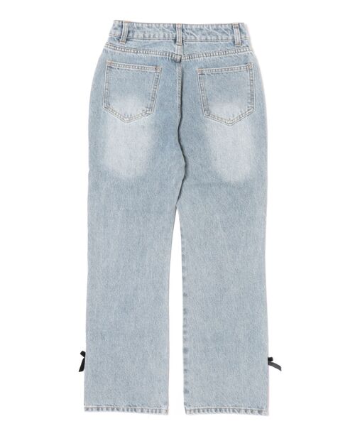 coca（coca）（コカ）の「ベロアリボンデニム（デニムパンツ・レディース・ライトブルー・L/M/S）」の15枚目の写真